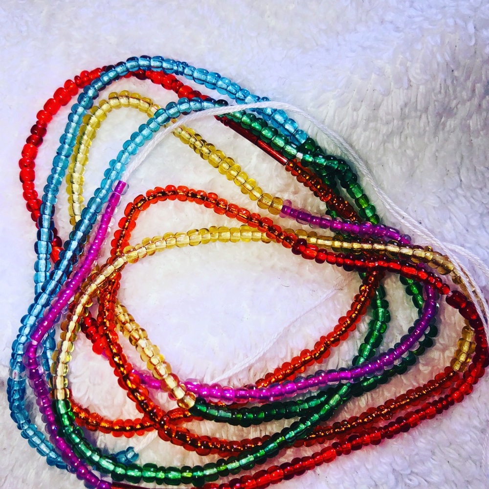SMALL Glass African Waist Beads - Picture 1 of 3